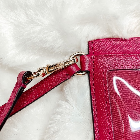 Michael Kors Saffiano Leather ID Card Wristlet EUC - Picture 3 of 3